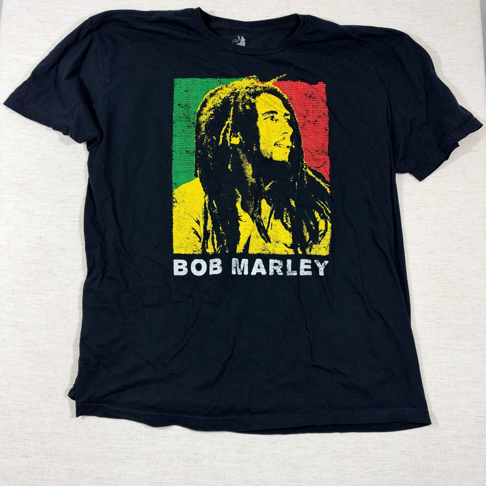 Zion Bob Marley T Shirt Mens XXL Black Reggae Rasta Graphic Tee